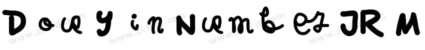 Douyin Number JR Med字体转换